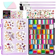 148 Colors Professional Face Painting Kit 42 Split Cake Palette Face Paint Kit f