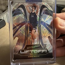 2024-25 Panini Revolution Basketball  Zach Edey Die-Cut GALACTIC RC SSP Casehit