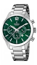 Festina Chronograph watch with silver bracelet F20343/B