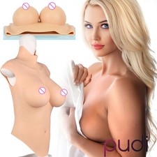 Realistic B-G Cup Silicone Breast Forms Breast Plate Fake Boobs For Crossdresser