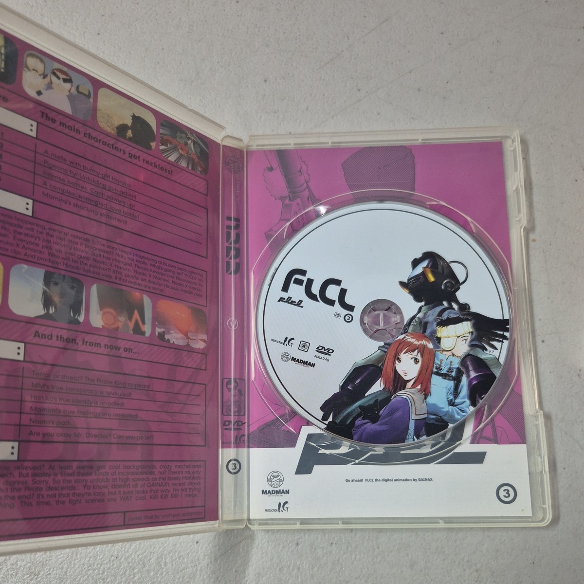 FLCL Fooly Cooly DVD Bundle Vol 1 2 3 Complete Series Anime Region