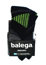 Balega Enduro Quarter Socks Black Yellow Running Socks Compression Adult M