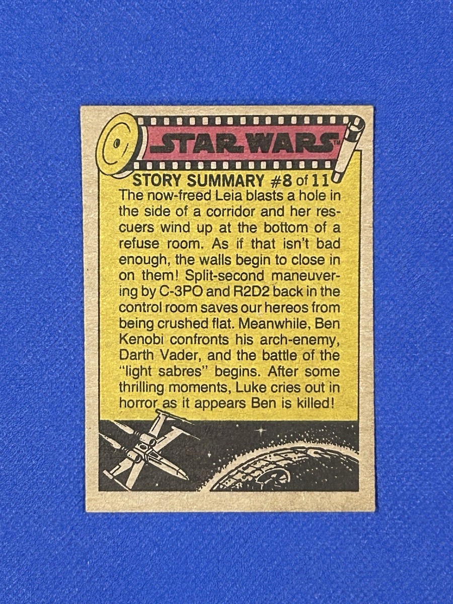 1977 Topps Star Wars Series 1 Blue #10 Princess Leia-captured! | eBay