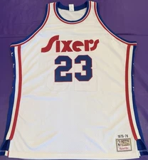 Authentic Mitchell & Ness Joe Bryant 1975 Philadelphia Sixers 76ers Jersey 56