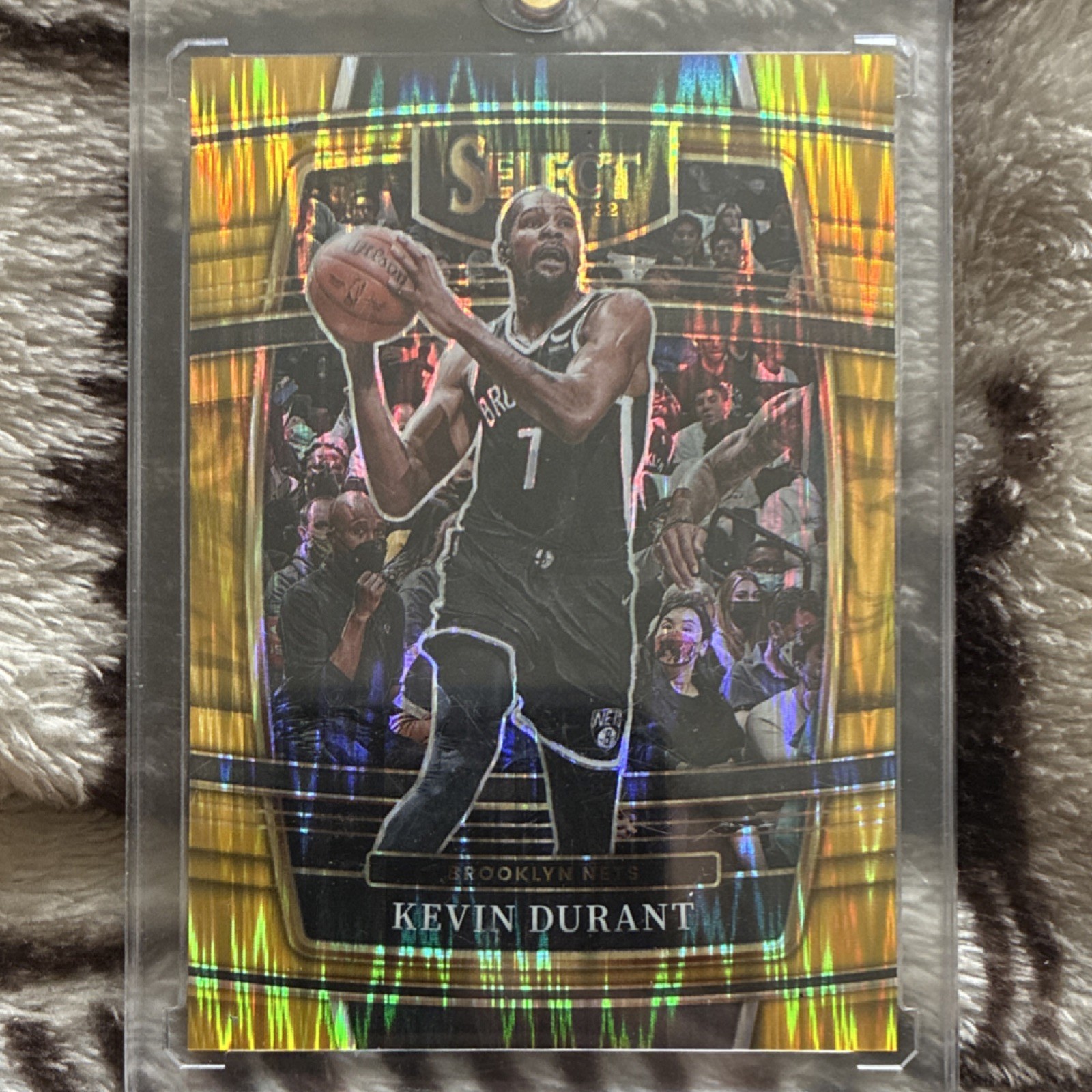 2021-22 Panini Select Prizm Concourse Kevin Durant Brooklyn Nets #50 /10 Gold!!!