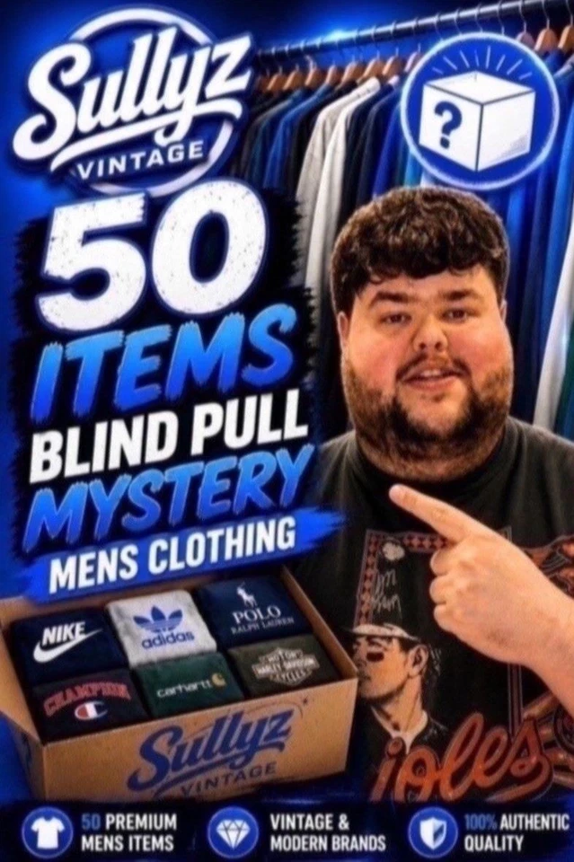 🔥£1 STARTS MENS BRANDED DESIGNER CLOTHING BLIND PULLS🔥