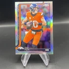 Bo Nix Refractor Topps Chrome Denver Broncos
