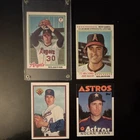 Topps 1978 Nolan Ryan + more. 4 Card Lot Angels Astros Rangers.