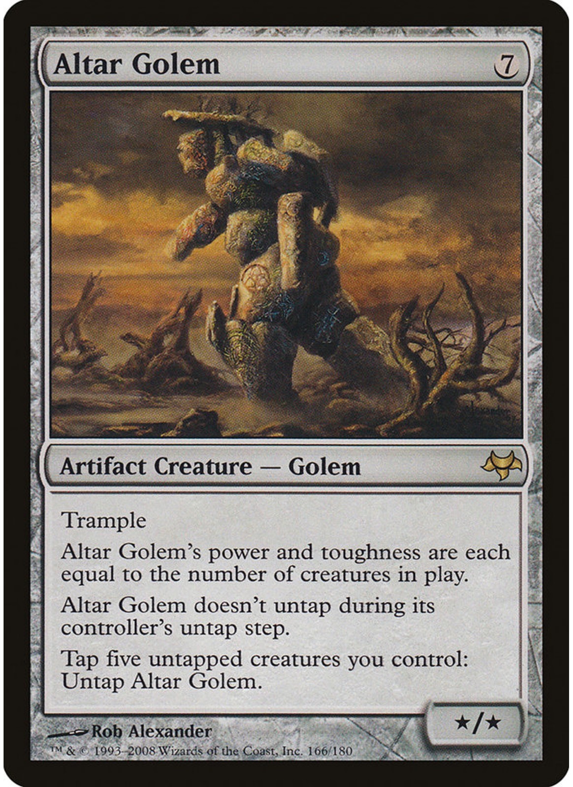 Altar Golem #166 Eventide NM