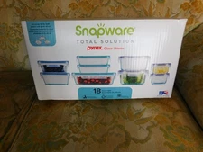 New Snapware Pyrex 18-piece Glass Food Storage Set - Kitchen Glass Storage Set