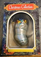 Christmas Collection - Mini Glass Ornament - Christmas Stocking - NIB