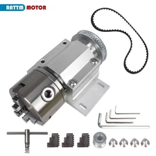 CN SHIP】No Powered Lathe Chuck Spindle Assembly Woodworking Motor Chuck K11-100