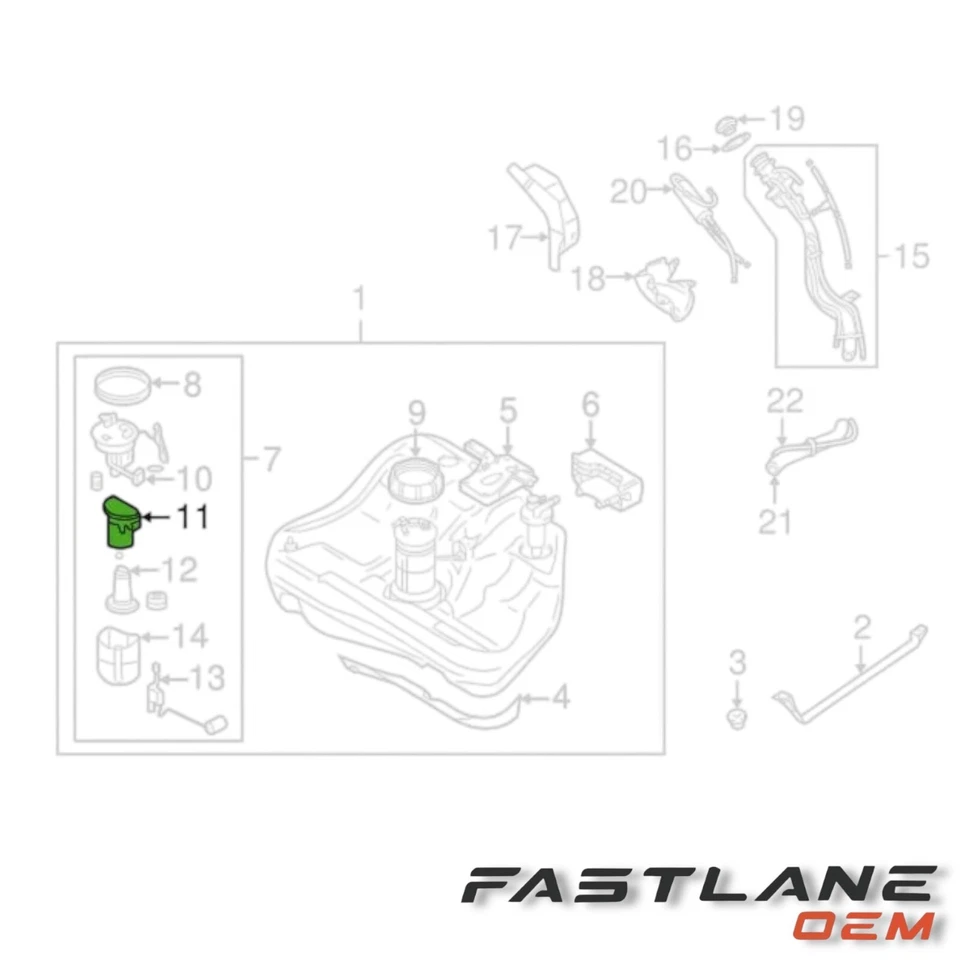 Filtro de combustible Mitsubishi Eclipse 2002-2005 nuevo OEM MR993092 Foto 3 de 4
