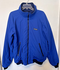 Vintage Lands' End Full Zip Heavy Jacket The Squall Blue Mens L Made in the USA