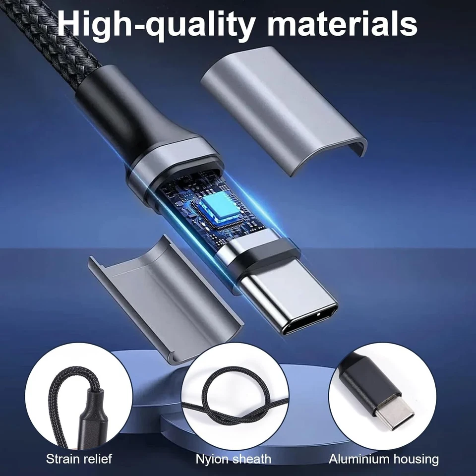 USB-C AUX Kabel in Audio Adapter Klinke 3,5mm für Samsung Huawei Xiaomi iPhone - Bild 4 von 4