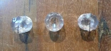 Set of 3 Clear Davies 1900 Guitar Effects Pedal Amp Stompbox Control Knobs