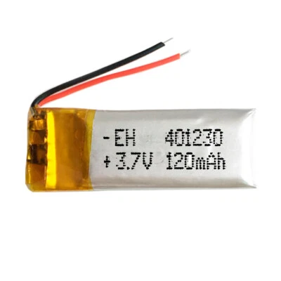 BATTERIE 401230 LiPo 3.7V 120mAh 1S téléphone portable vidéo mp3 mp4 lumière ... - Photo 1/4