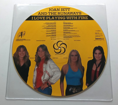 Joan Jett And The Runaways - I Love Playing With Fire UK 1982 Picture Disc LP