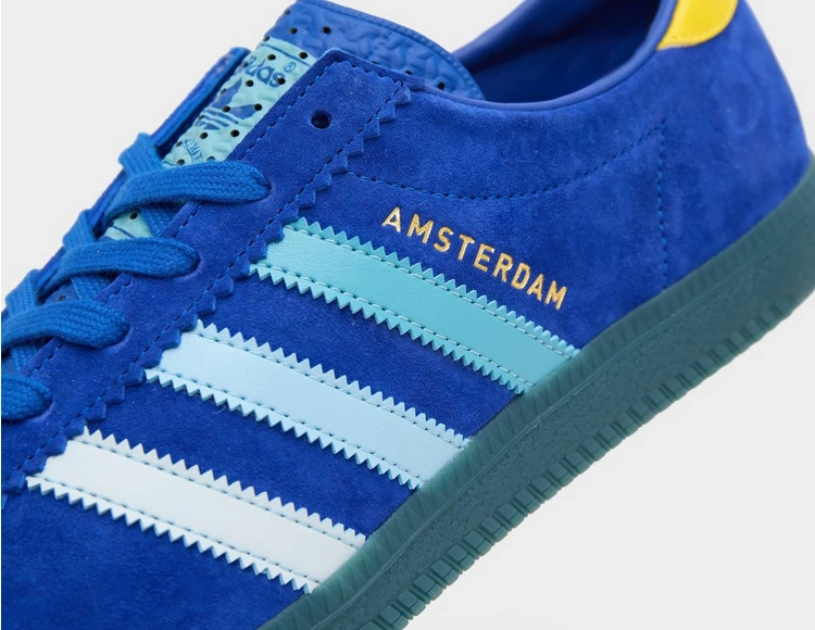 Adidas Amsterdam Trainers UK 10 size? Exclusive 'Blue' IF9706