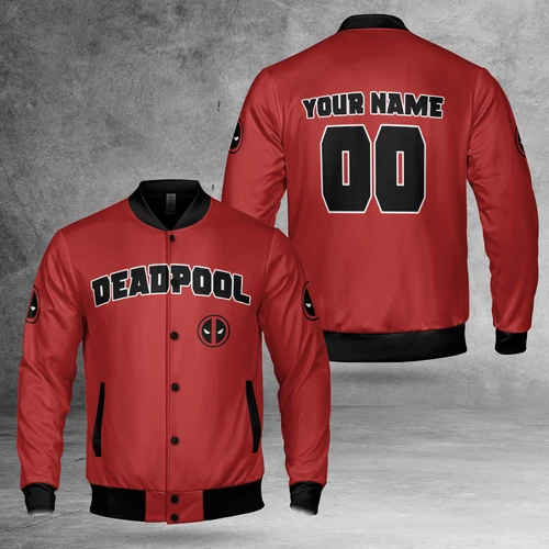Personalized Deadpool Amazing Superhero Deadpool & Wolverine Red Jacket