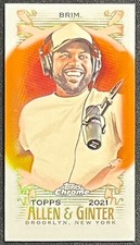2021 TOPPS CHROME ALLEN & GINTER STEELO BRIM TV PERSONALITY MINI ORANGE #01/25