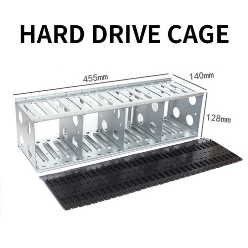 16 Disk Drive Expansion Rack Mobile External Hard Drive Multi-Drive ...
