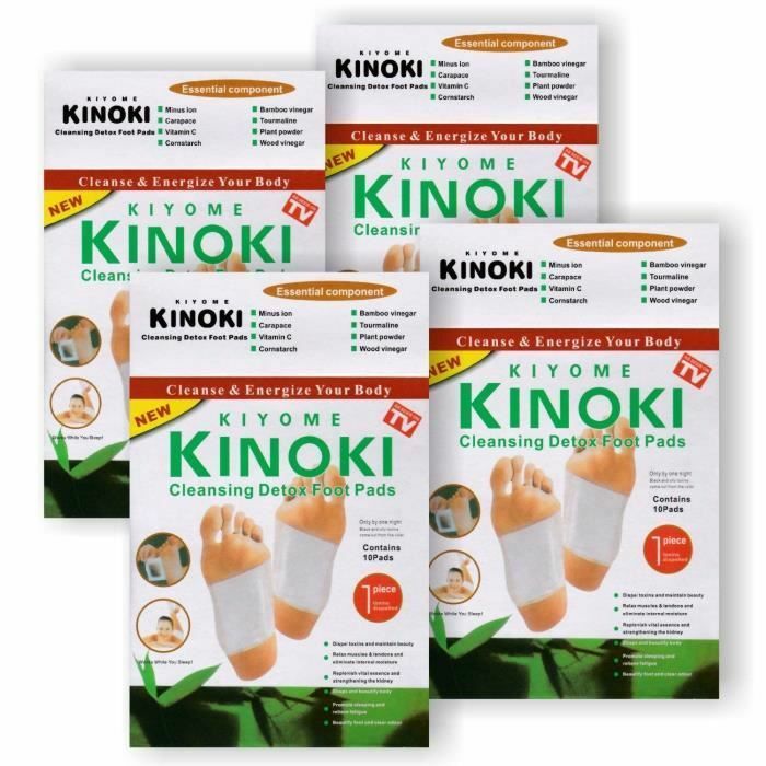 Patches détox Kinoki pour pieds aux herbes naturelles lot de 50