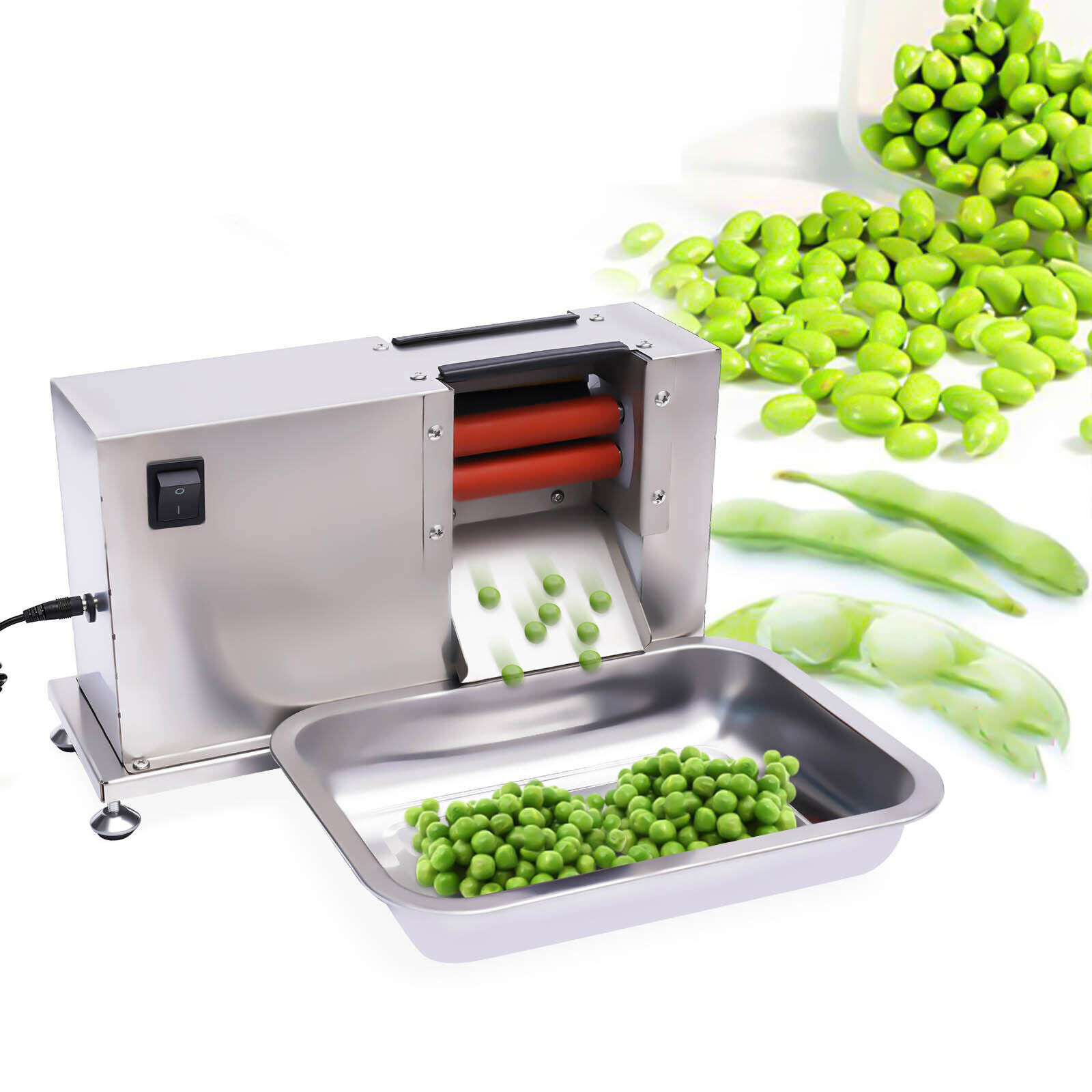 Commercial Electric Bean Sheller Machine Pea Peeler 50 RPM for US Market  