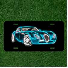 Custom Personalized License Plate Auto Tag With Fancy Blur Car Design NEW
