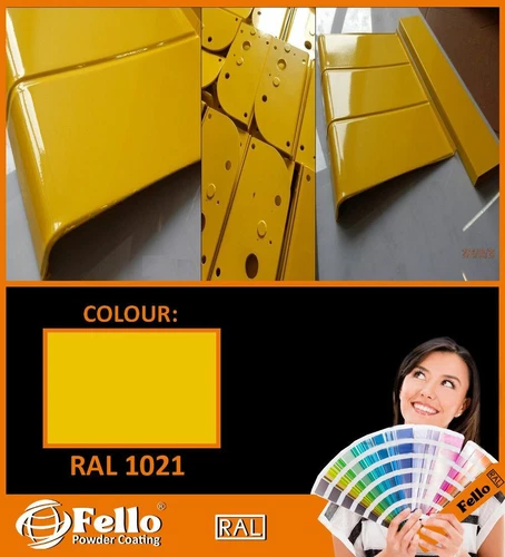 FELLO Powder Coating Powder Paint RAL 1021 rape yellow gloss 5KG POLYSTER