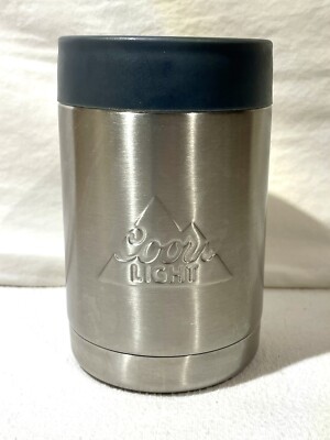 Coors Light Vintage Metal Keg Koozie The Silver Bullet Beer Can