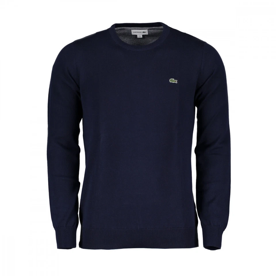 Pull Homme Lacoste AH3467-M65 Coton Col Rond Classic Fit Tendance Bleu - Photo 1/1