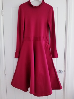 ted baker zadi dress pink Ted Baker Light Pink Zadi Frill Neck Long Sleeve Ecuador