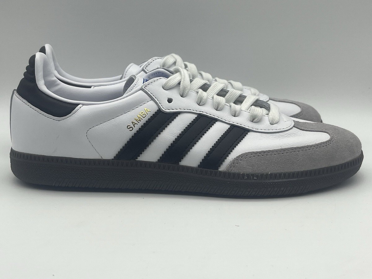 adidas Samba ホワイト/ブラック/グレー 230サイズ adidas Samba ホワイト/ブラック/グレー スニーカー 23cm - メルカリ