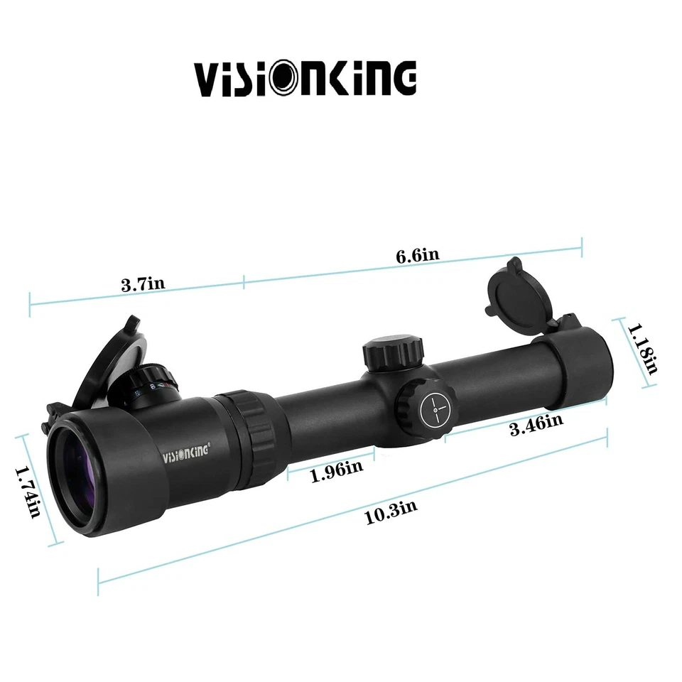 Visionking 1.25-5x26 Rifle scope Hunting 30 mm German Reticle &Rifle accessories - Image 3 of 4