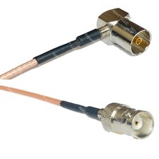 RG316 DVB Pal Female Angle to BNC FEMALE RF Cable Rapid-SHIP LOT