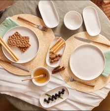 Emsan Parla Porcelain 12 Piece Breakfast Set for 6 Persons White