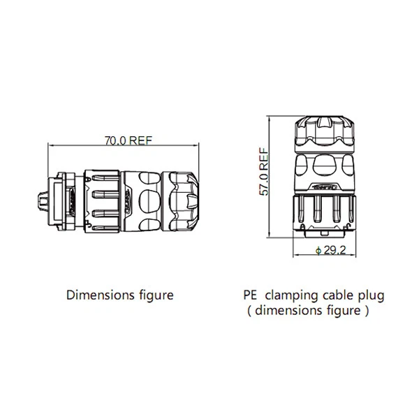 12 Pin Power Signal Circular Connector Male Plug Outdoor Waterproof IP67 M20 - Image 3 of 4