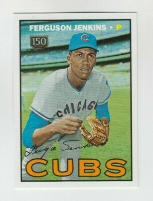 Ferguson Jenkins 2019 TOPPS ICONIC CARD REPRINTS 150 YEARS PARALLEL /150 CUBS