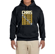 Pittsburgh Pirates Chris Archer Text Hooded sweatshirt