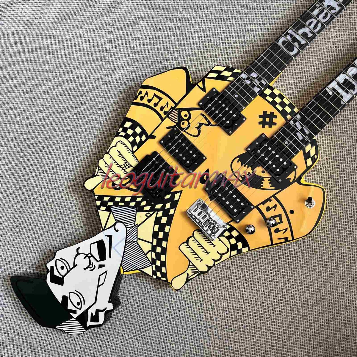 Shop Rare Cheap Tricks Rick Nielsen Uncle Dick Yellow Double Neck