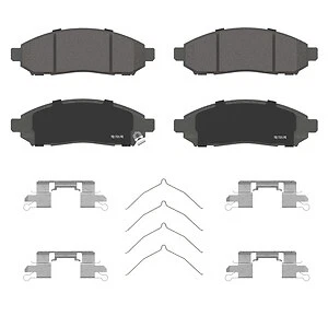 Pastillas de freno de disco delanteras de cerámica ThermoQuiet Wagner para Nissan Frontier 05-19 Foto 2 de 4
