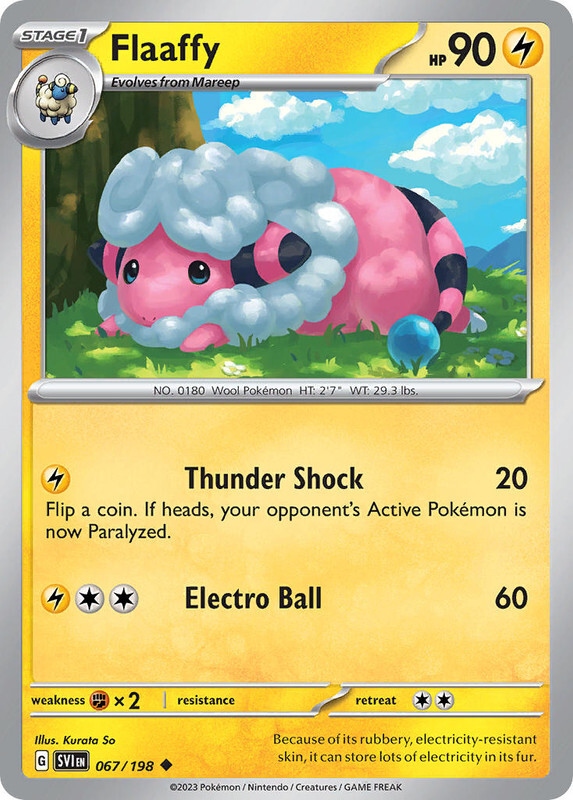 Flaaffy - 067/198  Uncommon Scarlet & Violet Base Set Pokemon TCG