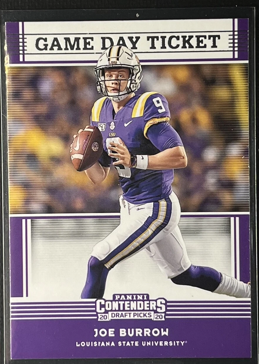 Joe Burrow Panini Contenders Draft Picks Game Day Ticket #1 Game