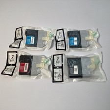 Lot of 4 Genuine Brother LC61 Ink Cartridges: 2 Cyan, 1 Magenta 1 Black, OEM