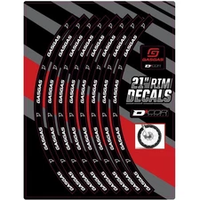 D'COR Visuals Rim Decals - 21in Front / Gas Gas  40-80-215
