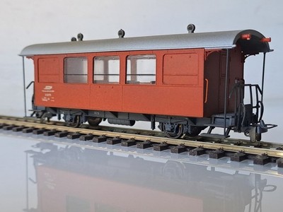   BEMO 3238 199 Spur H0m X 9079 Mannschaftswagen Bm8 der RhB - Jahreswagen 2005