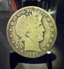 1897 O 50c Fifty Cents Barber Silver Half Dollar TINY Mintage 632K Very Scarce!!