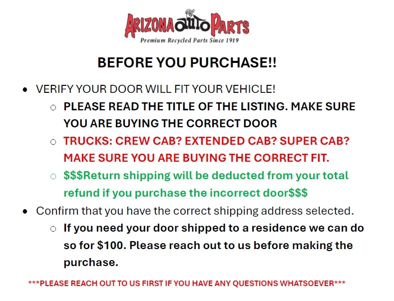 Driver Left Front Door Electric Fits 21-25 FORD F150 PICKUP 2523668 - Image 3 of 4