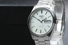 Vintage 1983 w/Box SEIKO 5 6309-8900 Automatic White Dial Men's Watch From JAPAN